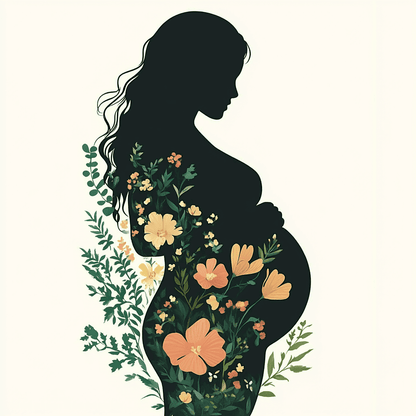 Maternity Flower Woman Paint by Numbers #04