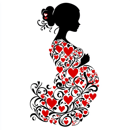 Maternity Flower Woman Paint by Numbers #06