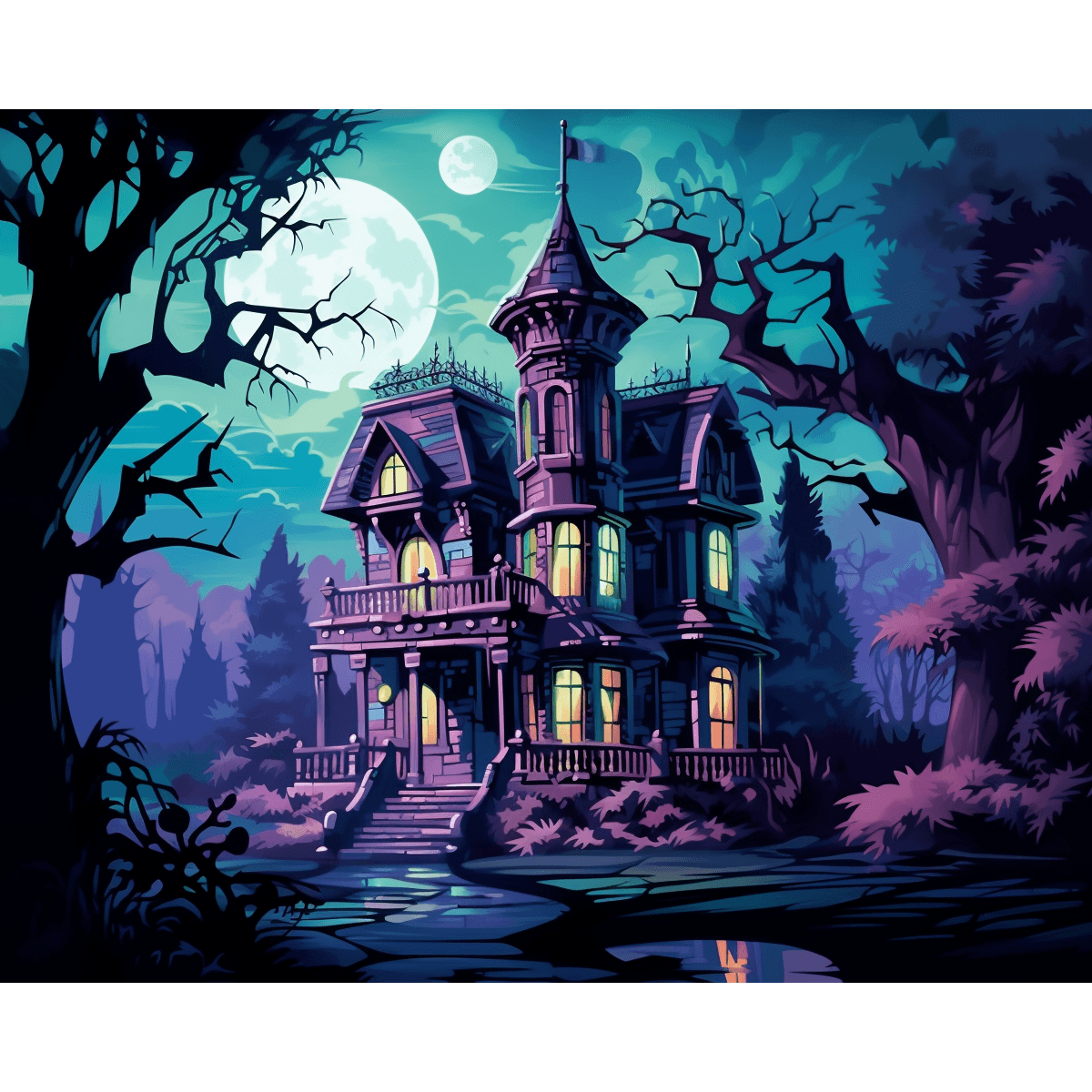 Gouache Ghosthouse - ColourCrash