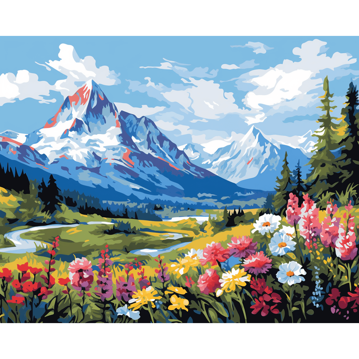 Mountain Flowers - ColourCrash