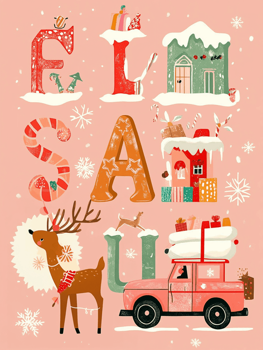 "Home for Christmas" Paint by Number Kit #54