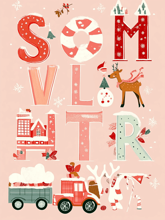 "Home for Christmas" Paint by Number Kit #56