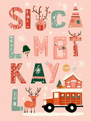 "Home for Christmas" Paint by Number Kit #52