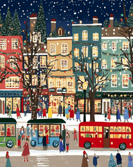 Christmas Mountain Snow Scenery #100