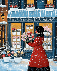 Weihnachtsberg-Schneelandschaft #93