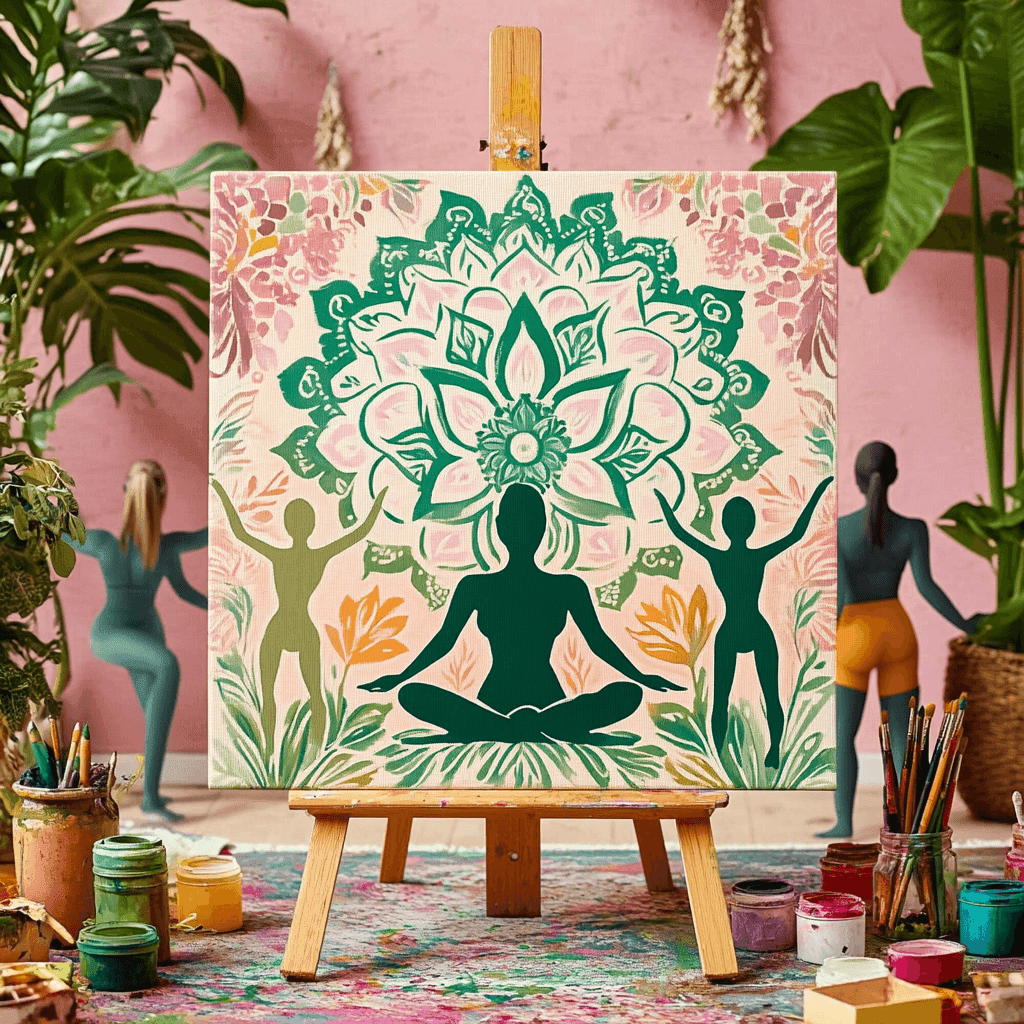 Yoga Flower Woman Paint by Numbers #30