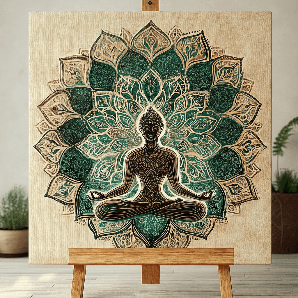 Yoga Flower Woman Paint by Numbers #31