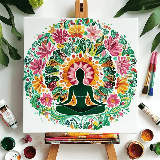 Yoga Flower Woman Paint by Numbers #35