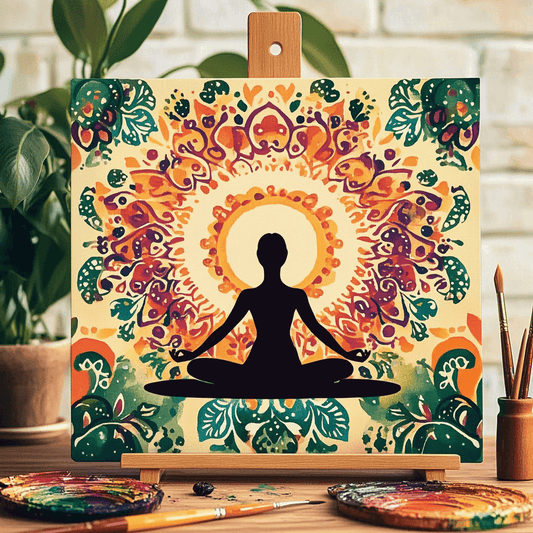 Yoga Flower Woman Paint by Numbers #34