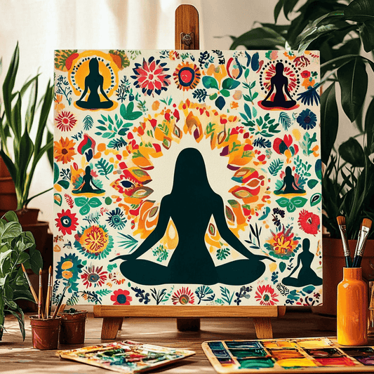 Yoga Flower Woman Paint by Numbers #41