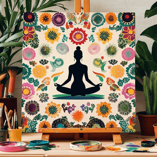 Yoga Flower Woman Paint by Numbers #42