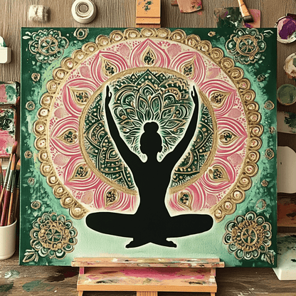 Yoga Flower Woman Paint by Numbers #44