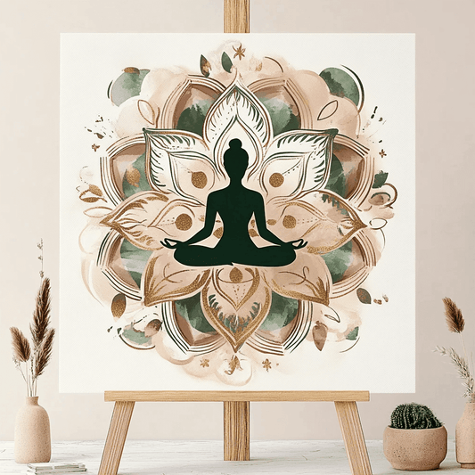 Yoga Flower Woman Paint by Numbers #46