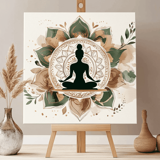 Yoga Flower Woman Paint by Numbers #47