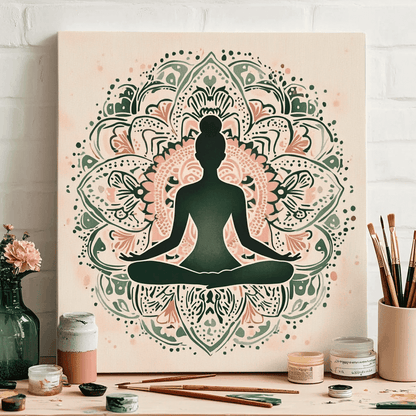 Yoga Flower Woman Paint by Numbers #32