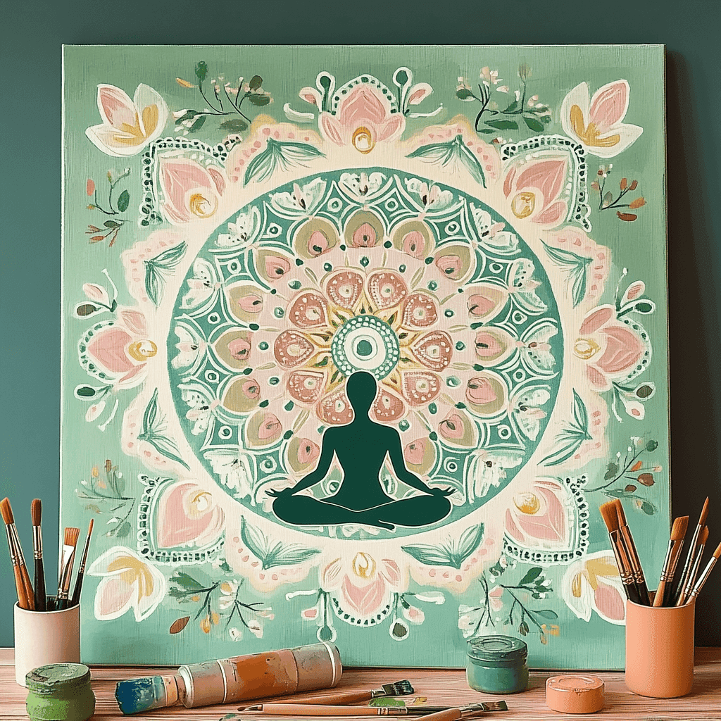 Yoga Flower Woman Paint by Numbers #33