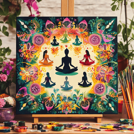 Yoga Flower Woman Paint by Numbers #38