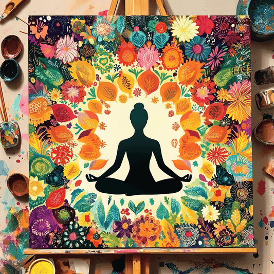 Yoga Flower Woman Paint by Numbers #37