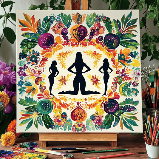 Yoga Flower Woman Paint by Numbers #36