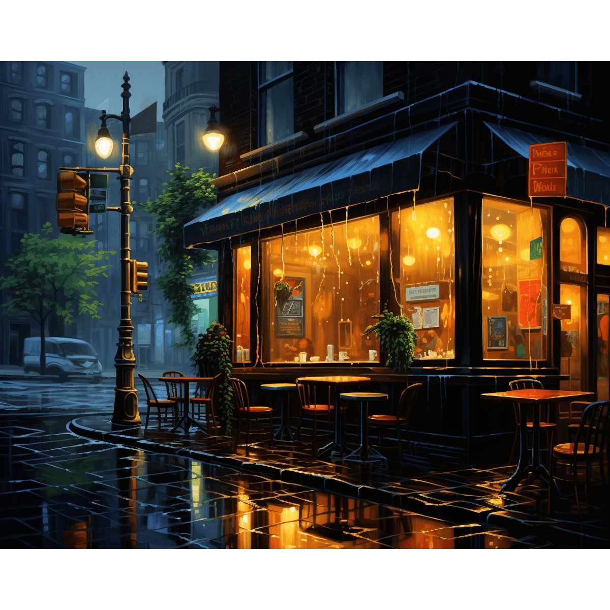 Rainy Coffee Shop - ColourCrash