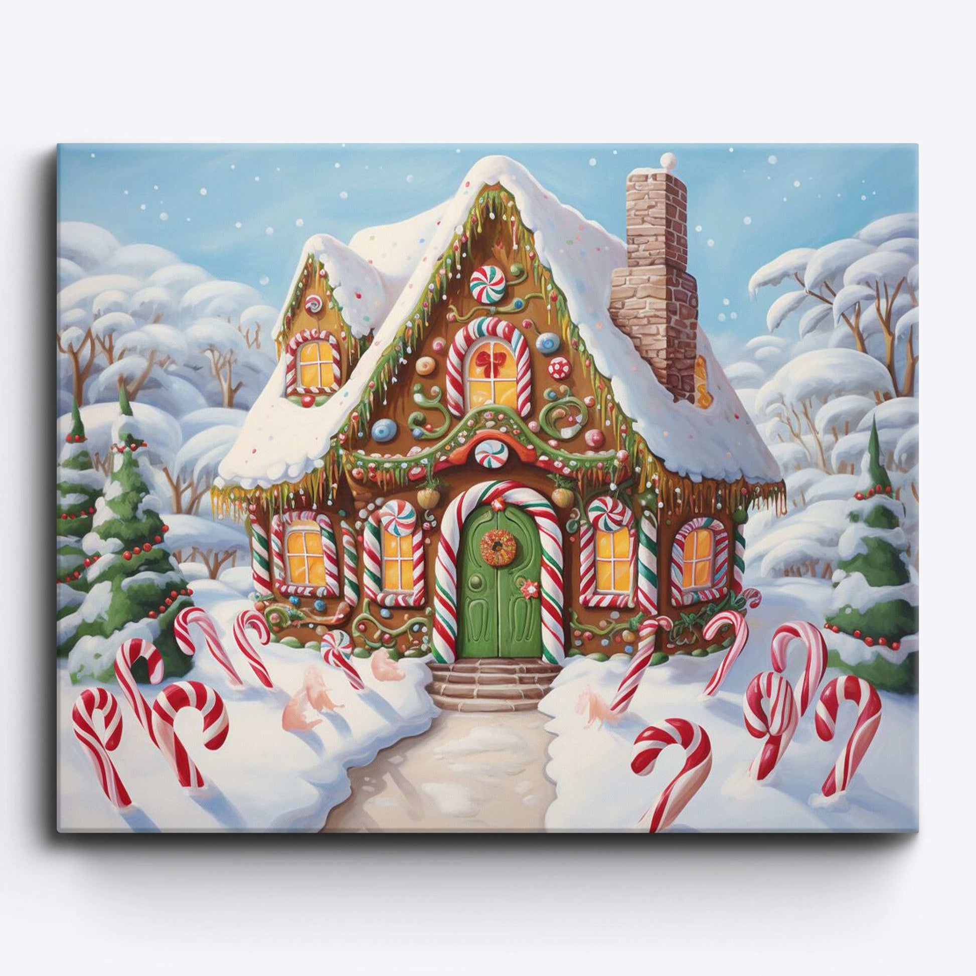 Snow-Kissed Gingerbread Home - ColourCrash