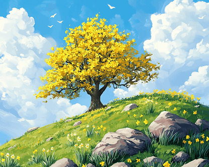 Spring Hillside