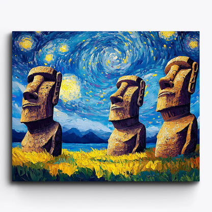 Starry Moai Night