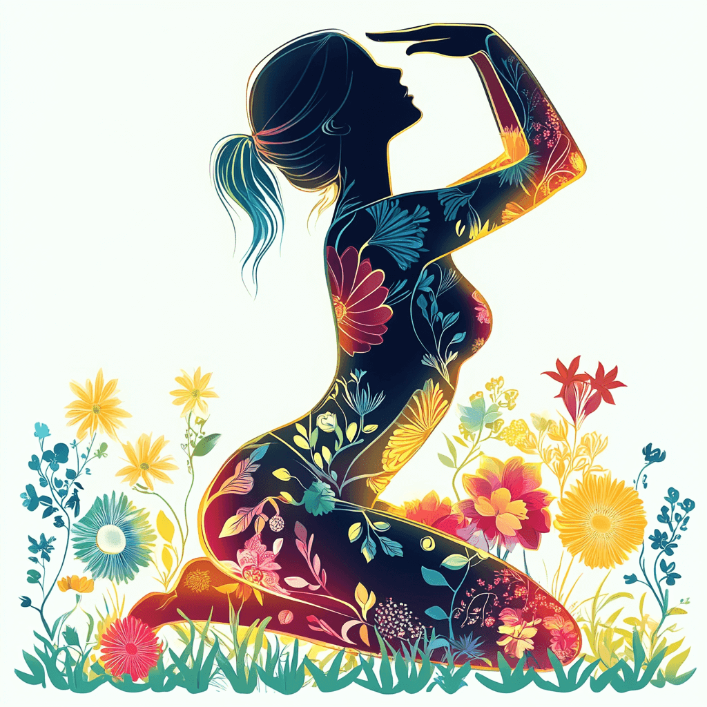 Yoga Flower Woman Paint by Numbers #01