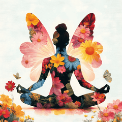 Yoga Flower Woman Paint by Numbers #14