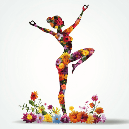 Yoga Flower Woman Paint by Numbers #29