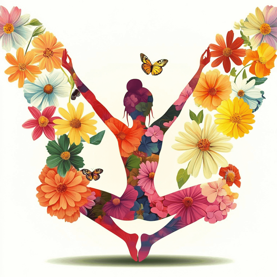 Yoga Flower Woman Paint by Numbers #02