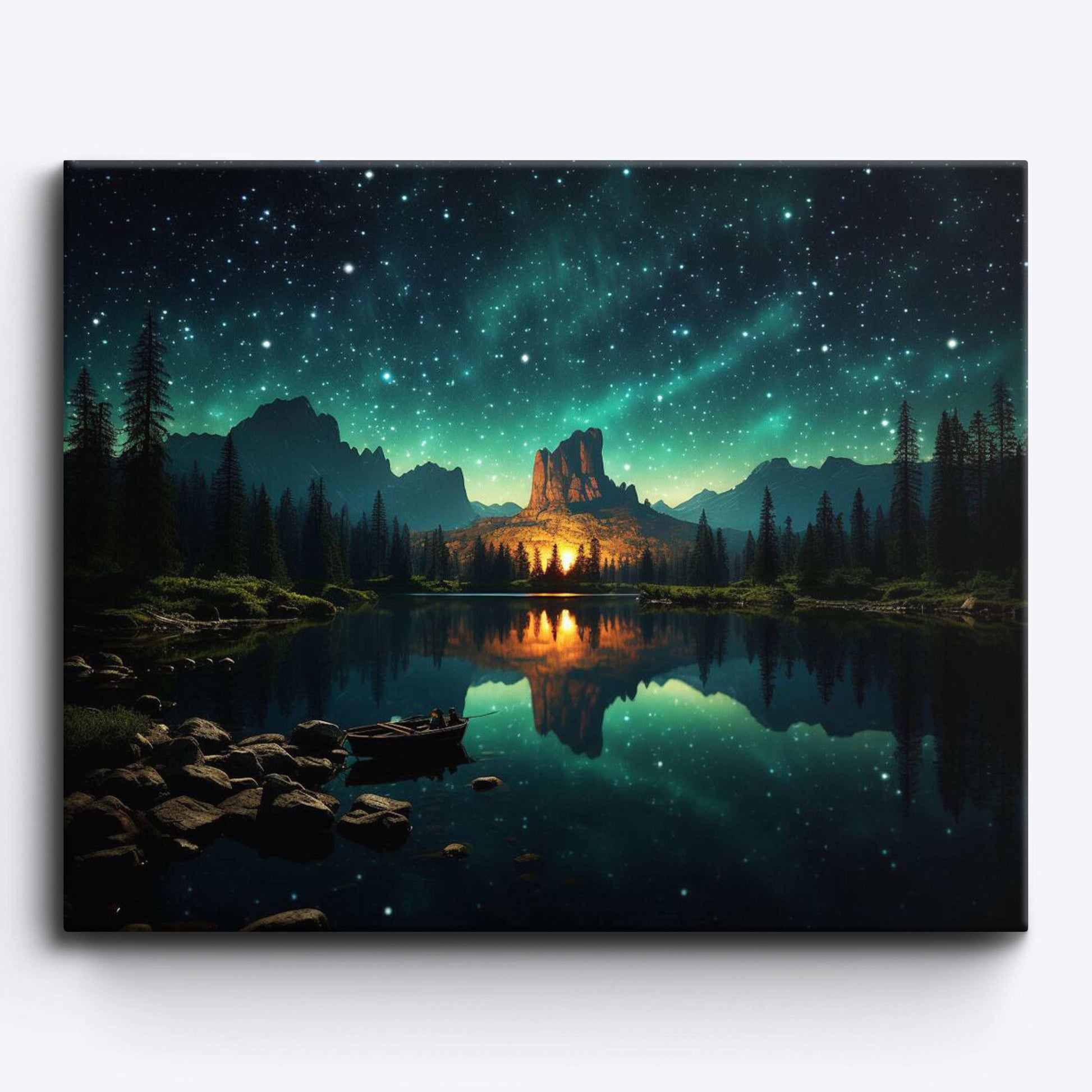 Yosemite Rowboat Nightscape - ColourCrash